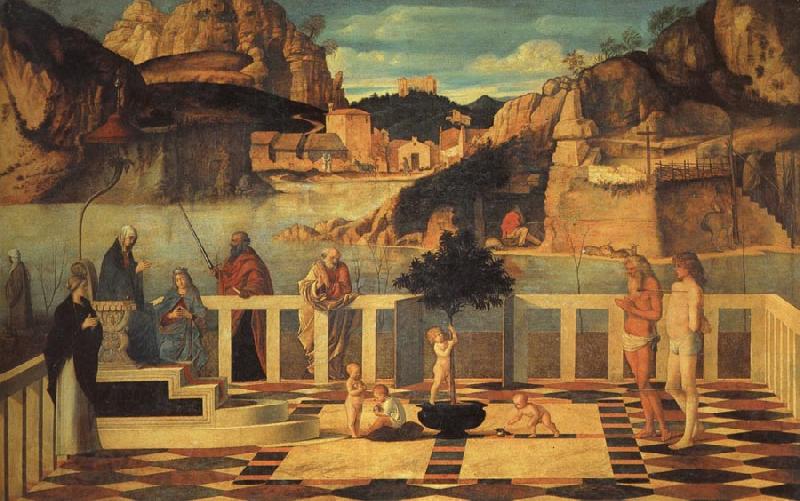 Giovanni Bellini Sacred Allegory Spain oil painting art